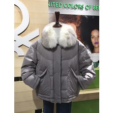 베네통 폭스FUR 구스다운 숏점퍼 BAPDB1961