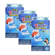 성인용 열냉각시트/열내림패치 해열패치, 3개, 6매입