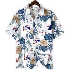  제이본부 남자 남성용 여름 하와이안 반팔 셔츠 130사이즈 