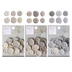 라일라 청첩장 스티커 웨딩 실링 스탬프, 54p, 퓨어화이트 54p, 퓨어화이트