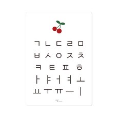 네임플러스 네플 학습용 방수 포스터 한글 알파벳 숫자 벽그림 포스터, A3, 화이트