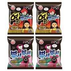 뿌셔뿌셔 2종 열뿌셔뿌셔 화끈한 매운맛 2개 + 뿌셔뿌셔 버터구이 오징어맛 2개, 90g, 4개