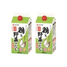 야마키 N팔방 육수 닭 야채 육수 1L x 2개 종이팩