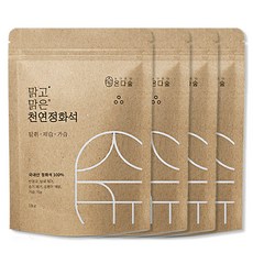 온다숲 국내산 반영구 천연가습기 정화석, 4개