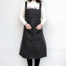 빅사이즈앞치마 작업복 남성 앞치마 방수 기름방지 빅사이즈 방수포 조끼스타일 본드 플라스틱 신제품 두꺼운 ., T04-블랙색 3개 포켓형 앞치마