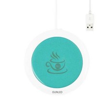 컵전기컵워머 USB컵워머 컵온열기 휴대용 DC 5V USB 컵 워머 커피 머그잔 가열 코스터 우유 차 물 패드 사무실 온도 조절 히터 가족 선물, 1개, 2) Blue