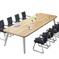 y자 다리 회의용 테이블 우드 나뭇결 상담용 넓은, 길이 200x폭 100