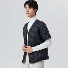 반팔패딩 남자반팔패딩 반팔조끼 반팔 QOYO