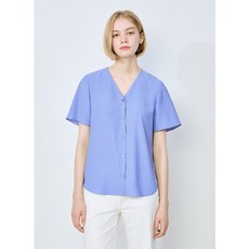 쉬즈미스 블라우스 셔츠 베이직 브이넥