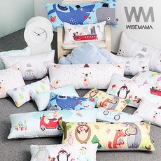 와이즈마마 풍기인견 편백메밀 유아베개, 레인보우드롭 편백 인견베개, 1개