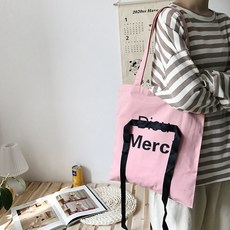 엘리자베스 메르시 리본 끈 포인트 에코백 숄더백
