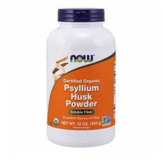 나우푸드 차전자피 분말 실리엄 허스크 파우더 수용성 식이섬유 섬유질 340g now Psyllium Husk Powder Certified Organic, 1개