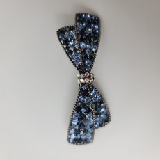 7color 스톤 헤어핀 큐빅 빼빼로 리본핀 반머리 보석 우아한 헤어핀