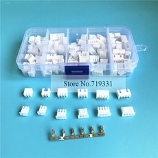 60 sets xh254mm 2 3 4pin 커넥터 플러그 male female crimps dip in a box, 단일옵션선택개