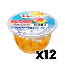Dole 돌 후룻볼 복숭아 디저트간식 113g x 12개