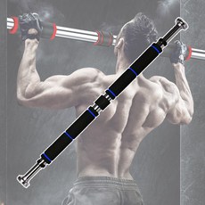 리타 상남자 홈트 튼튼한 문틀 풀업 철봉, 블랙블루