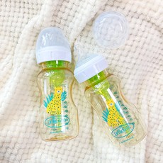 닥터브라운 옵션스플러스 와이드넥 PPSU 데코 젖병 270ml, 1개