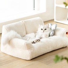 폭신 마카롱 고양이소파 강아지 방석 고양이침대 2size 4colors, 옐로우, 1개