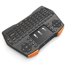 i8 Plus 백라이트 없음 24GHz 미니 무선 키보드터치패드 영문 러시아 에어 마우스 리모컨 For Android TV Box PC용키보드, 01 Use AAA Battery, 02 Russian