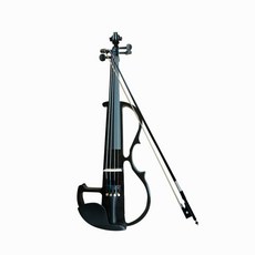 초보자를 위한 고급 전자 바이올린 성인 4/4 전자 악기 연습용, 01 검은