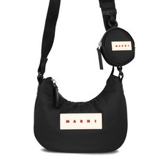 [마르니] 로고 SBMP0147U2 P6460 00N99 나일론 스몰 크로스백