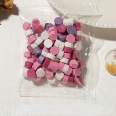 가방 페인트 인감 곡물 팔각형 여러 가지 빛깔의 섬세한 수제 DIY 선물 초대장 봉투 씰링 장식 100개, colorful