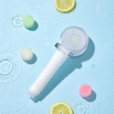 디밤비 바디빔 샤워기필터 비타볼 리필 2+1 (총 6개입), 라임앤유칼립튜스2p, 플라워마켓2p, 무향2p, 3개