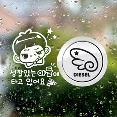 아트박스/제제데코 P_성깔있는아들 반사+주유구날개우측 디젤B, 1개