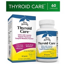 테리 내추럴리 싸이로이드 케어 60정 2팩 Terry Naturally Thyroid Care - Iodine + L-Tyrosine 60 Caps, 2개
