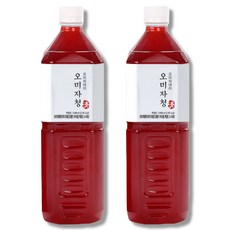 오미자데이 문경 오미자청 대용량, 1L, 2개입, 1세트 1L, 1개입, 2개