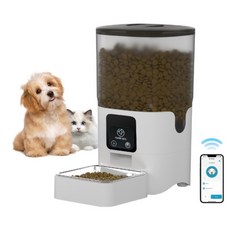고양이 분리형 와이파이 원격 반려동물 급식을 먹이 앱 위한 손쉬운 스마트 자동 피더 청소 제어, wifi, 1개