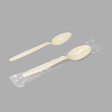 J-스푼 개별포장 크림 일회용 1매입 포장 배달 일회용 식기 x1000개, [박스] J-스푼 (개별) - 크림 x1000개, 1000개