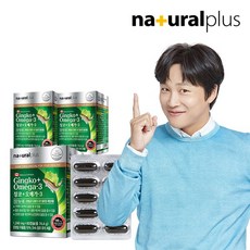 내츄럴플러스 차태현 징코 오메가3 60캡슐 3박스 6개월분, 1개, 단품/단품