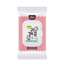 에티펫 귀깨끗 30매 물티슈, 10팩, 30개입