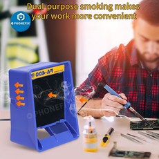 우주직구 FA-400 솔더 철 연기 흡수기 BGA 재 작업 ESD Fume 추출기 활성 탄소 필터 스폰지와 흡연 악기, 1개, 110V+EU PLUG