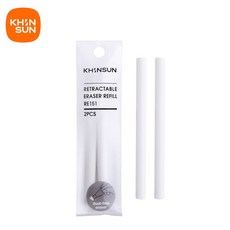KHINSUN 프레스 개폐식 연필 지우개 교정 용품 펜 스타일 고무 쓰기 학교 편지지, 1Bag Refill