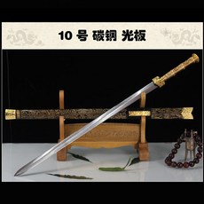 훈련용 가검 죽도 장검 인테리어 칼 수련 훈련 연습, No. 9 메탈 핸들 탄소강