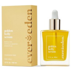 Evereden 223662 골든 벨리 세럼 50.3ml1.7액량 온스 | 임신 및 산후를 위한 클린 앤 비건 여성용 오일 임부용 스킨 케어 무독성 스트레치 마크, Golden, 1개, 50.3ml