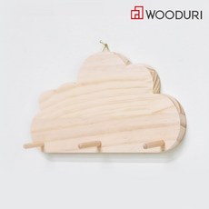 우드리 구름 다용도걸이 DIY 목공체험, 1개