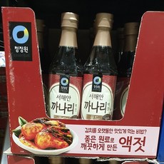 청정원 서해안 까나리액젓, 1kg, 2개