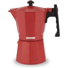 커피메이커 에스프레소 모카포트 MAGEFESA Colombia Red Stovetop Espresso Moka Pot 6-Cup/10 oz Italian Coffee Maker, 6 Cups