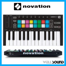 노베이션 Novation Launchkey Mini mk3 25건반 미니 미디 키보드 컨트롤러 노베이션 런치키 미니 마크3 휴대용 마스터키보드