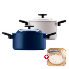 락앤락 데꼬르 IH 인덕션용 냄비 2종+가쯔 세트 편수/양수/전골/곰솥 추천 이유식/라면/샤브샤브/파스타/스파게티 세라믹 코팅 밀크팬/잼팟, 깊은양수18cm+양수20cm+가쯔