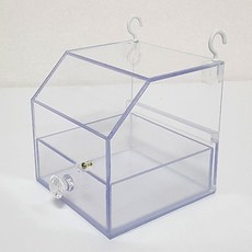 아크릴 외부 튐방지 모이통 대형 외부모이통 목욕통 튐방지 먹이통 앵무새 모이통 목욕통 새모이통 새용품