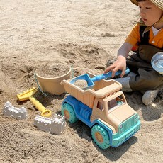 베비몽 트럭 모래놀이 세트 장난감 샌드아트 샌드토이 아기 실내 촉촉이 캐리어 치료 도구, 트럭 모래놀이 세트(매쉬백 포함), 혼합색상