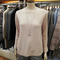 BCBG 비씨비지 가격파괴!! 봄느낌물씬!! 봄 간절기 고급 울혼방 목걸이셋트 라운드 니트 스웨터