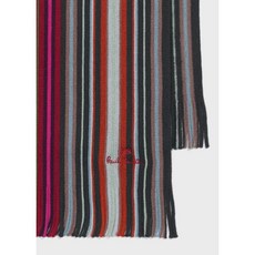 Paul Smith Multi-stripe scarf 230428 ECRS Red