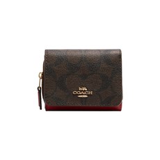 COACH 코치지갑 스몰 트리폴드 시그니처 반지갑 7331 IMRVQ