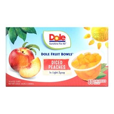 DOLE 돌 다이스 복숭아 과일컵, 1개, 1808g