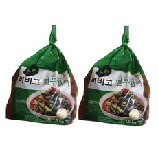 비비고 열무김치 2kg x 2팩, 2개